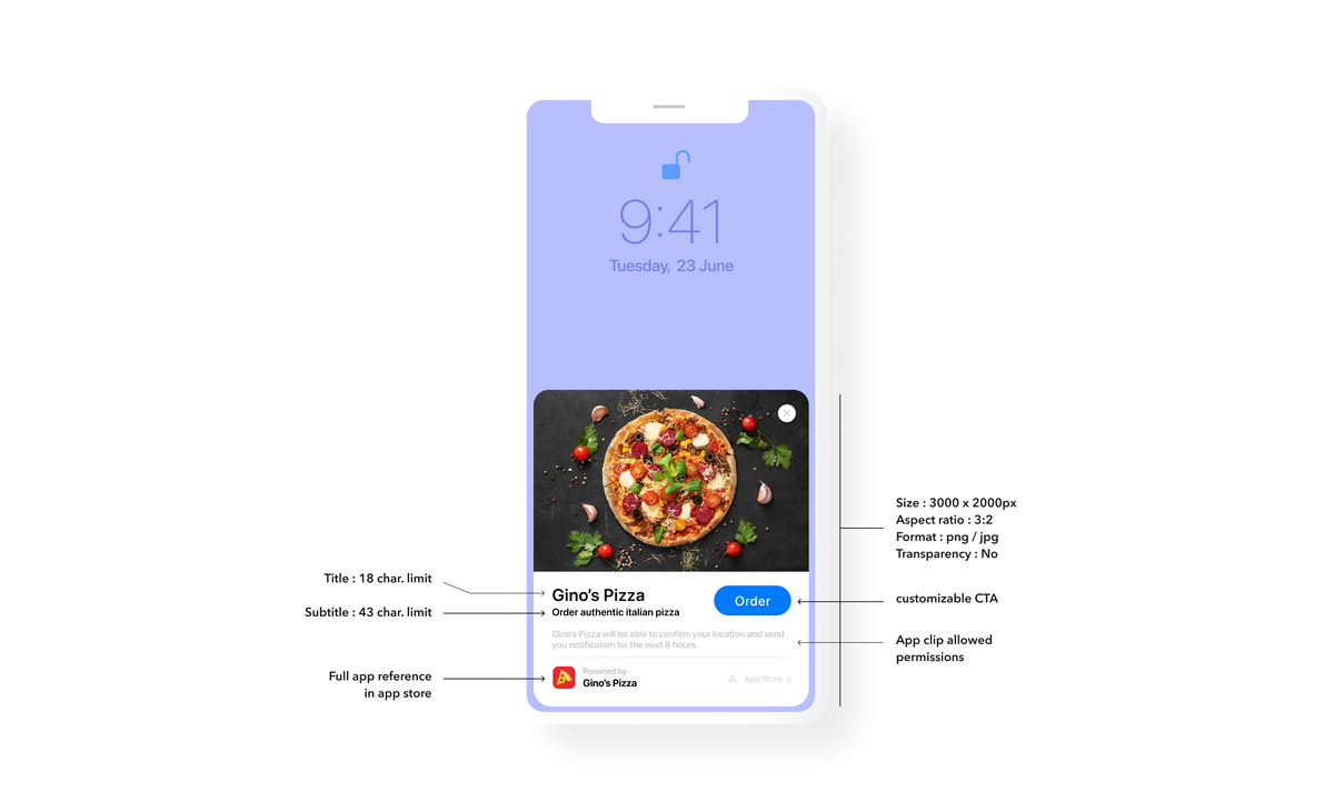 Specifications for creating an App Clip Card App Clip. card specs